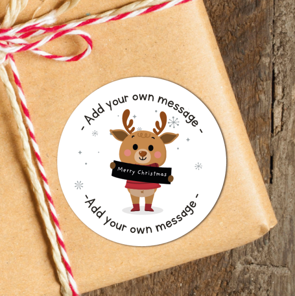 24 Personalised Christmas Stickers SS38